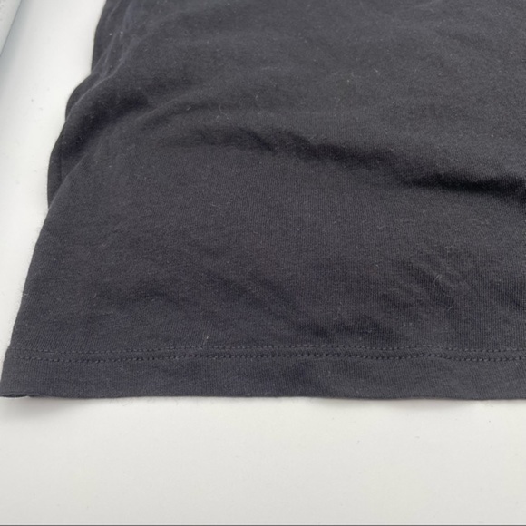 GAP Tank Top Black loose fit M Loose Ruffle Neckline Summer Cotton Modal Blouse - Picture 5 of 5